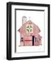 Life on the Farm Barn Element I-Kathleen Parr McKenna-Framed Art Print