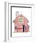 Life on the Farm Barn Element I-Kathleen Parr McKenna-Framed Art Print