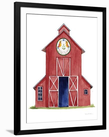 Life on the Farm Barn Element II-Kathleen Parr McKenna-Framed Art Print