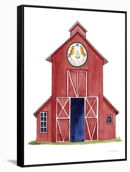 Life on the Farm Barn Element II-Kathleen Parr McKenna-Framed Stretched Canvas