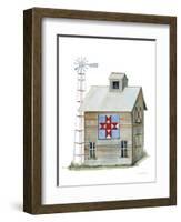 Life on the Farm Barn Element III-Kathleen Parr McKenna-Framed Art Print