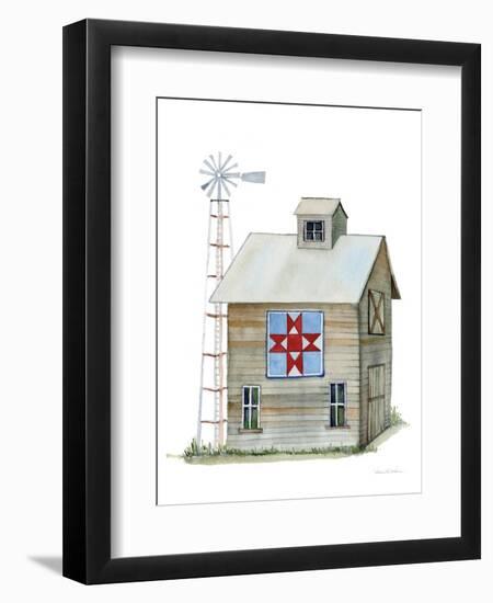 Life on the Farm Barn Element III-Kathleen Parr McKenna-Framed Art Print