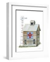 Life on the Farm Barn Element III-Kathleen Parr McKenna-Framed Art Print