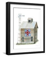 Life on the Farm Barn Element III-Kathleen Parr McKenna-Framed Art Print