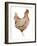 Life on the Farm Chicken Element III-Kathleen Parr McKenna-Framed Art Print