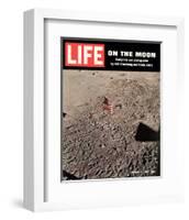 LIFE On the Moon-Footprints-null-Framed Art Print