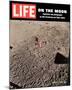 LIFE On the Moon-Footprints-null-Mounted Art Print