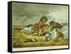 Life on the Prairie, the Trappers Defense, Fire Fight Fire, 1862-Mary Cassatt-Framed Stretched Canvas