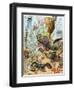 Life on the Sea Floor, Including Crustaceans and Molluscs-null-Framed Giclee Print