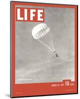 LIFE Parachute Test 1937-null-Mounted Art Print