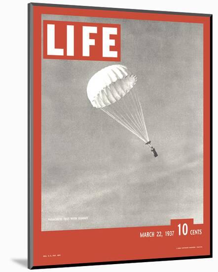 LIFE Parachute Test 1937-null-Mounted Art Print