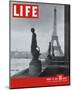 LIFE Paris Eiffel Tower 1946-null-Mounted Art Print