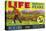 Life Pear Label-null-Stretched Canvas