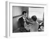 Life Photographer Alfred Eisenstaedt fix Presidential Candidate Richard Nixon's Tie During Campaign-Alfred Eisenstaedt-Framed Photographic Print