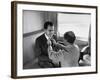 Life Photographer Alfred Eisenstaedt fix Presidential Candidate Richard Nixon's Tie During Campaign-Alfred Eisenstaedt-Framed Photographic Print