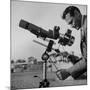 Life Photographer Ralph Crane Using a Bushnell Spacemaster Lens Attachment to Take Telephotos-Ralph Crane-Mounted Premium Photographic Print