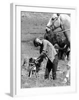 Life Photographer Vernon Merritt at Work on an Apache Indian Reservation-Vernon Merritt III-Framed Premium Photographic Print