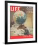 LIFE Plotting Sputnik Orbit-null-Framed Art Print