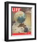 LIFE Plotting Sputnik Orbit-null-Framed Premium Giclee Print