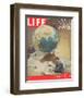 LIFE Plotting Sputnik Orbit-null-Framed Premium Giclee Print