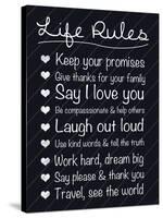 Life Rules-Lauren Gibbons-Stretched Canvas