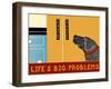 Life'S Big Problems Banner-Stephen Huneck-Framed Giclee Print