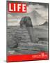 LIFE - Sand-bagged Sphinx 1942-null-Mounted Art Print