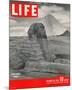 LIFE - Sand-bagged Sphinx 1942-null-Mounted Art Print