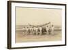 Life Saving Crew with Boat, Ocean View Beach, Oregon-null-Framed Art Print