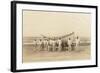 Life Saving Crew with Boat, Ocean View Beach, Oregon-null-Framed Art Print