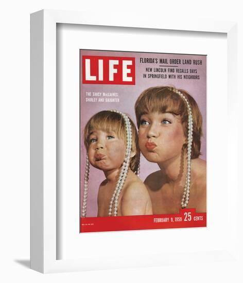 LIFE Shirley MacLaine & Daughter-null-Framed Art Print