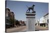 Life-Size Bronze Statue Of An English Pointer, Union Springs, Alabama-Carol Highsmith-Stretched Canvas