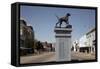 Life-Size Bronze Statue Of An English Pointer, Union Springs, Alabama-Carol Highsmith-Framed Stretched Canvas