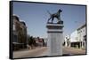 Life-Size Bronze Statue Of An English Pointer, Union Springs, Alabama-Carol Highsmith-Framed Stretched Canvas