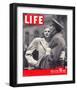 LIFE Soldier's Farewell 1943-null-Framed Art Print