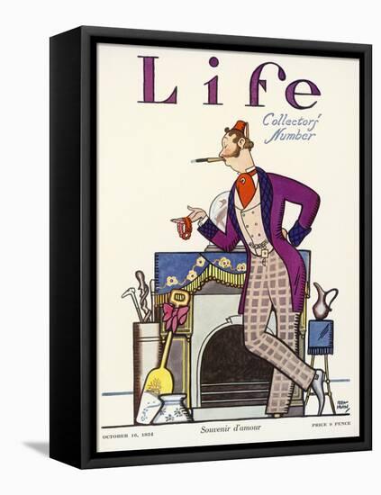 Life, Souvenir D'Amour 1924-Rea Irvin-Framed Stretched Canvas