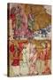 Life Story of the Virgin, Miniature from the Code of the Queen Constance-null-Stretched Canvas