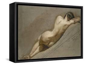 Life Study of the Female Figure-William Edward Frost-Framed Stretched Canvas