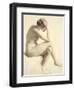 Life Study (Pastel and Pencil on Paper)-William Mulready-Framed Giclee Print