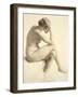 Life Study (Pastel and Pencil on Paper)-William Mulready-Framed Giclee Print