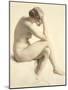 Life Study (Pastel and Pencil on Paper)-William Mulready-Mounted Giclee Print