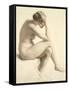 Life Study (Pastel and Pencil on Paper)-William Mulready-Framed Stretched Canvas