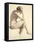 Life Study (Pastel and Pencil on Paper)-William Mulready-Framed Stretched Canvas