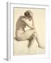 Life Study (Pastel and Pencil on Paper)-William Mulready-Framed Giclee Print