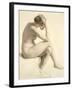 Life Study (Pastel and Pencil on Paper)-William Mulready-Framed Giclee Print