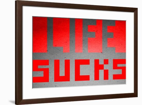 Life Sucks-null-Framed Poster