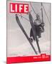 LIFE Sun Valley Ski Lift 1937-null-Mounted Art Print