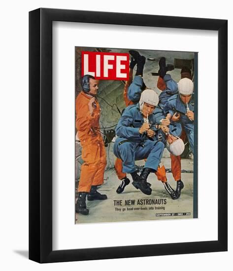 LIFE the new Astronauts 1963-null-Framed Art Print