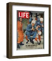 LIFE the new Astronauts 1963-null-Framed Art Print