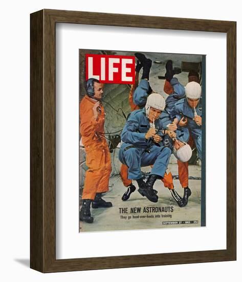 LIFE the new Astronauts 1963-null-Framed Art Print